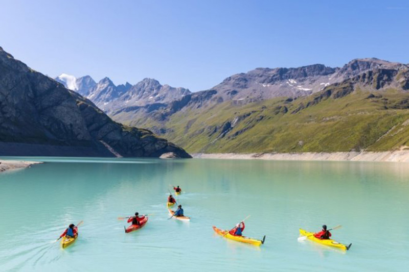 Kayak du le lac de Moiry